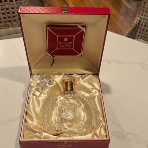 Remy Martin Louis XIII Cognac Baccarat Crystal Empty Bottle w box 750ml